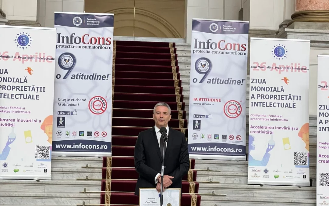 Discursul susținut de Președintele InfoCons, domnul Sorin Mierlea , cu ocazia Zilei Mondiale a Proprietății Intelectuale